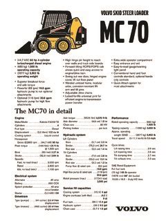 volvo mc70 specs